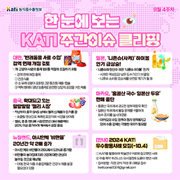 한 눈에 보는 KATI 주간이슈 클리핑