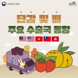 단감 및 배 주요 수출국 동향